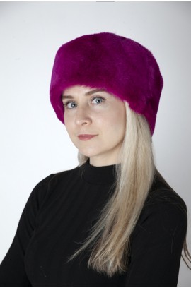 Fuchsia rex fur hat